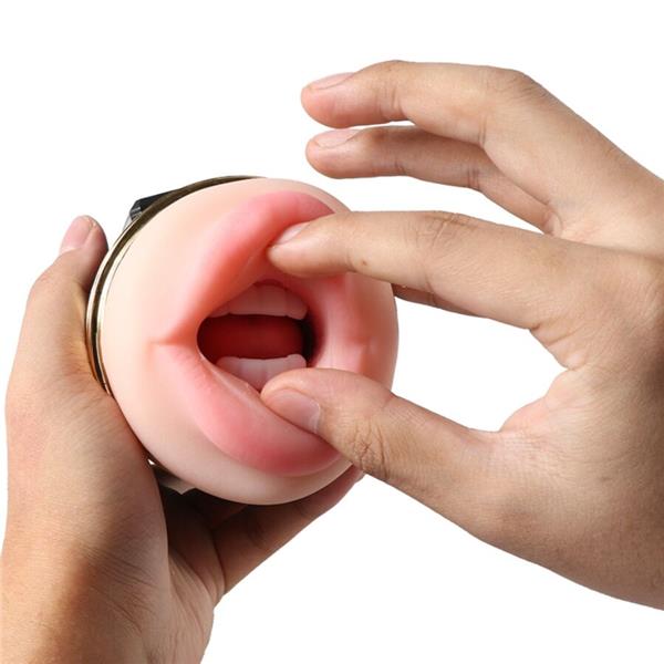 KAY DVOJNI MASTURBATOR Z DVOJNIM USTOM IN VAGINALNO VIBRACIJO