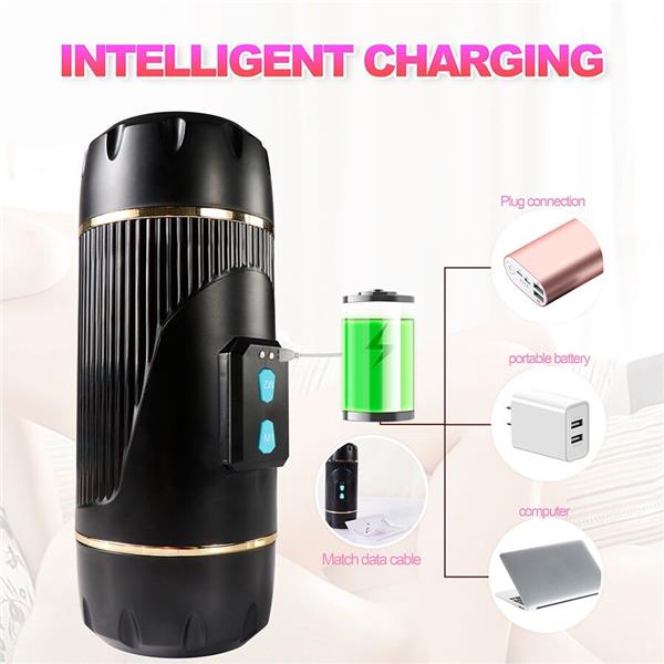 KAY DVOJNI MASTURBATOR Z DVOJNIM USTOM IN VAGINALNO VIBRACIJO