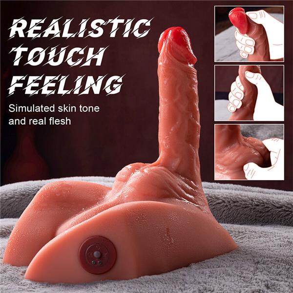 MICHAEL REALISTIC DILDO AND ANUS MASTURBATOR WITH THRUSTING 15 CM