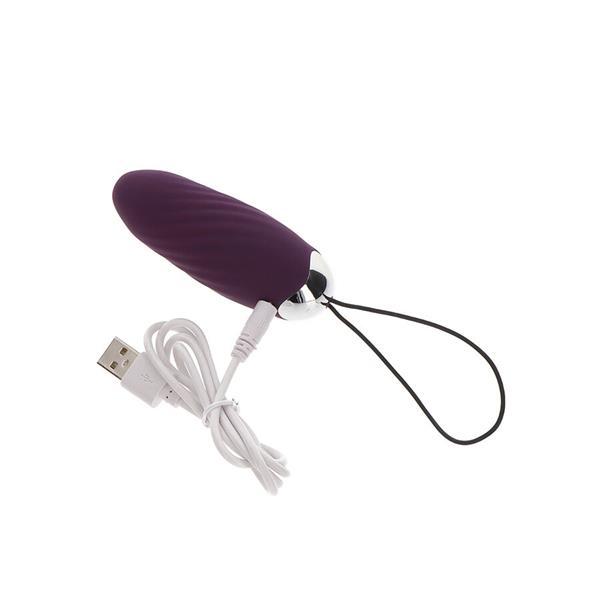 HAPPINESS KNOCK KNOCK EGGSTAVAGANT VIBRATOR WITH REMOTE CONTROL PURPLE