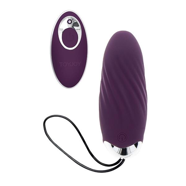 HAPPINESS KNOCK KNOCK EGGSTAVAGANT VIBRATOR WITH REMOTE CONTROL PURPLE