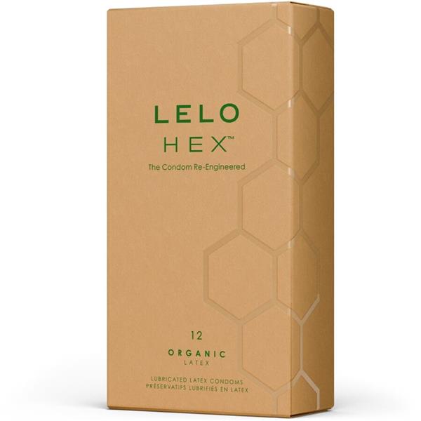 HEX ORGANIC CONDOM BOX 12 UNITS