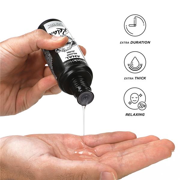 ANALNI RELAKSANT JOJOBA SILIKONSKI LUBRIKANT 100 ML - BLACK HOLE