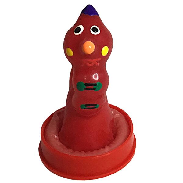 ROČNO POSLIKANI NOVOSTNI KONDOMI ČRV