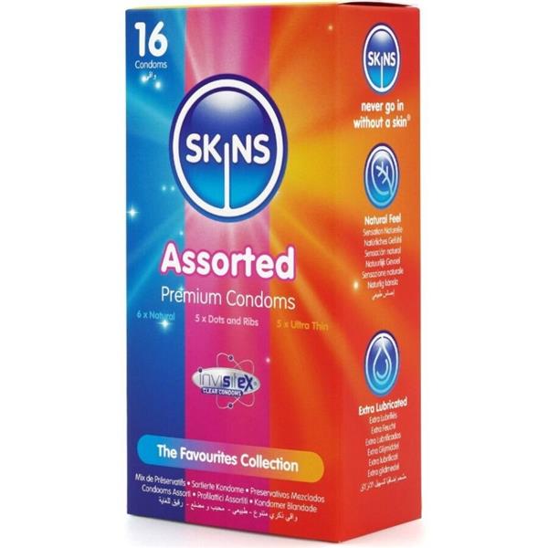 ASSORTED PREMIUM CONDOMS PACK 16