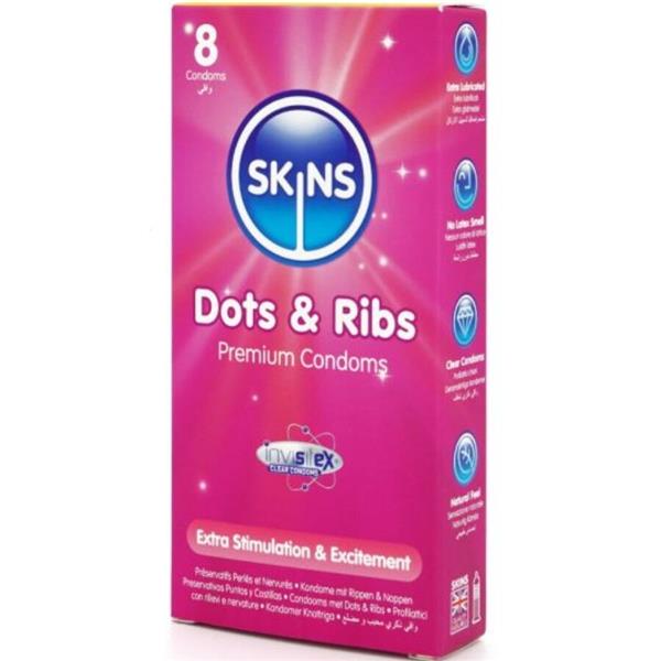 DOTS & RIBS PREMIUM KONDOMI PAKET 8
