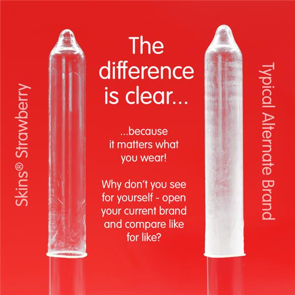 STRAWBERRY PREMIUM CONDOMS PACK 8