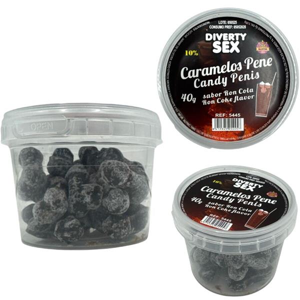 20 PENIS-SHAPED CANDIES WITH GIN TONIC FLAVOR