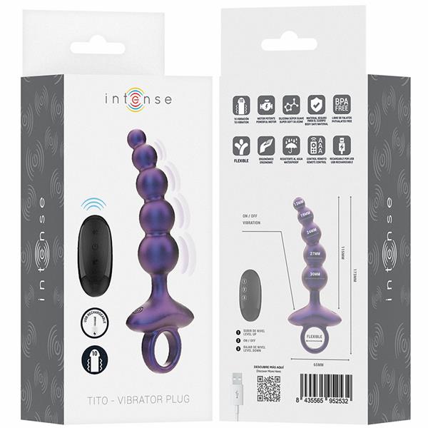 TITO VIBRATING ANAL PLUG MODEL 3 REMOTE CONTROL