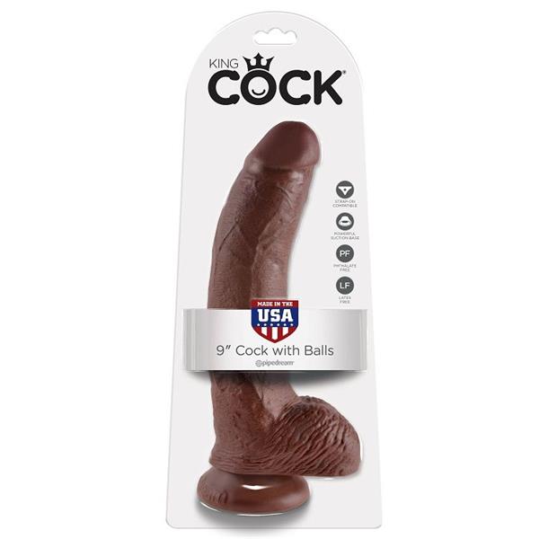9 DILDO SMEĐI S JAJIMA 22.9 CM