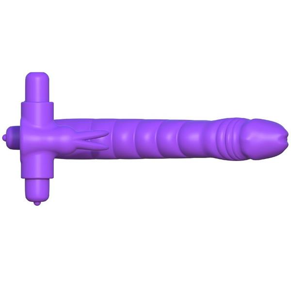 SILICONE DOUBLE VIBRATOR RABBIT
