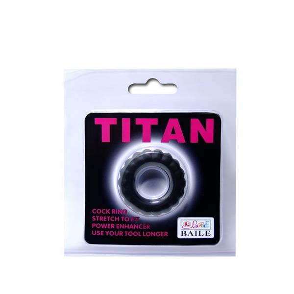 TITAN COCKRING BLACK 2 CM