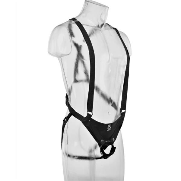 28 CM HOLLOW STRAP-ON SUSPENDER SYSTEM FLESH