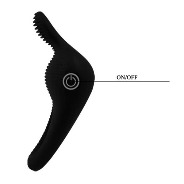 THIMBLE VIBRATOR RING BLACK