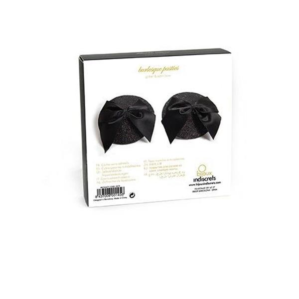 BURLESQUE SHINY NIPPLE COVERS WITH BOW
