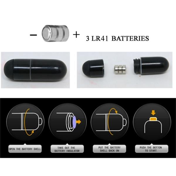 FLIRTATION STANFORD BLACK VIBRATION THIMBLE