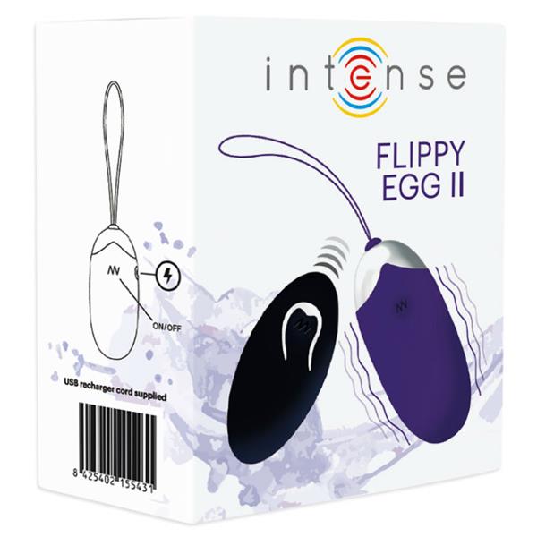 FLIPPY II VIBRATING EGG WITH REMOTE CONTROL PURPLE