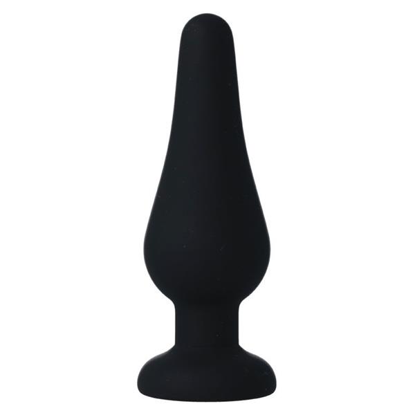 ANAL PLUG PIPO M BLACK SILICONE 11 CM