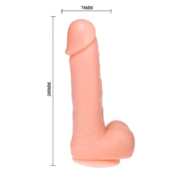REALISTIC DILDO DONG VIBRATION AND ROTATION 20 CM