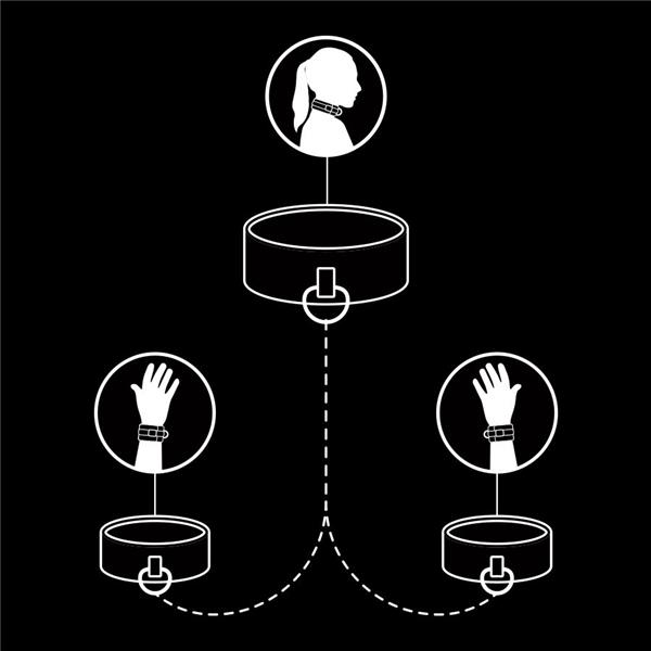 VEGANSKA USNJENA OVRATNICA IN KOVINSKE LISICE Z NEOPRENOM