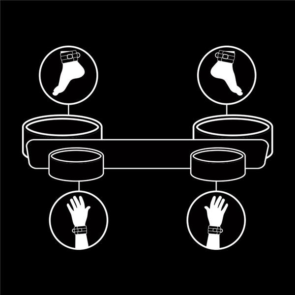 BONDAGE SPREADER BAR WITH NOPRENE LINING