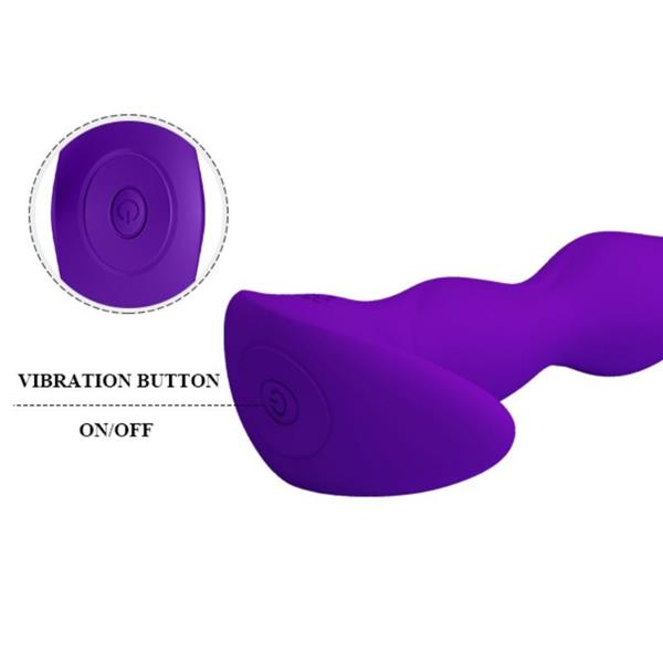 ANAL MASSAGER 12 LILA VIBRACIJSKIH MODOV