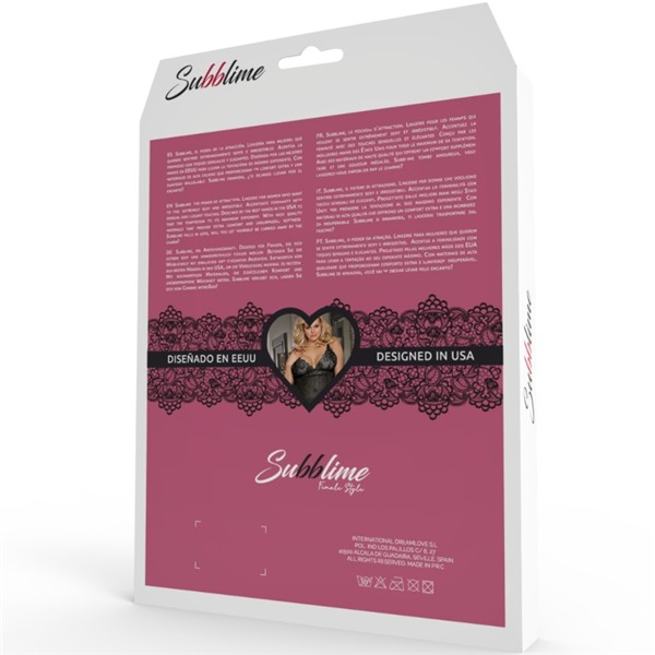 QUEEN PLUS TEDDY AND BLINDFOLD BLACK