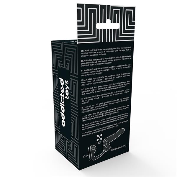 ANALNI PLUG S CRNIM PENIS RINGOM