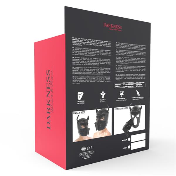 NEOPREN DOG MASKA S UKLONJIVOM NOGAVICOM L