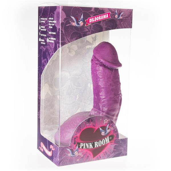 ELIAN REALISTIC DILDO PURPLE 17.5 CM