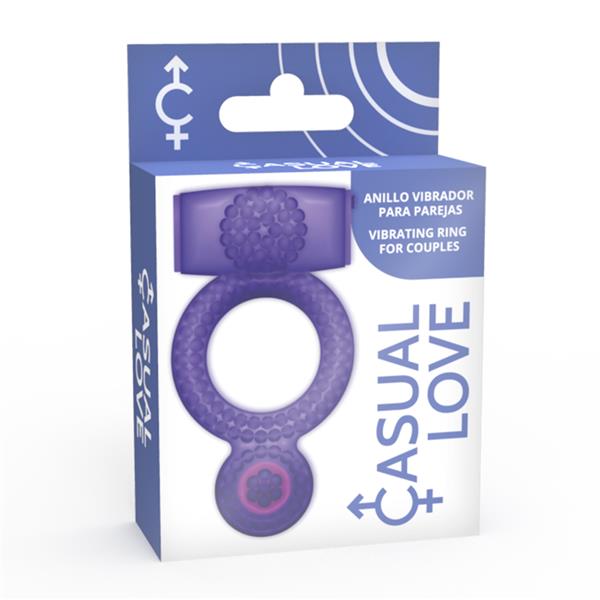 RING VIBRATING DOUBLE PLEASURE PURPLE