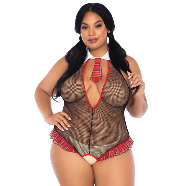 ŠOLSKA DEKLE CROTHLESS FITNESS TEDDY PLUS SIZE