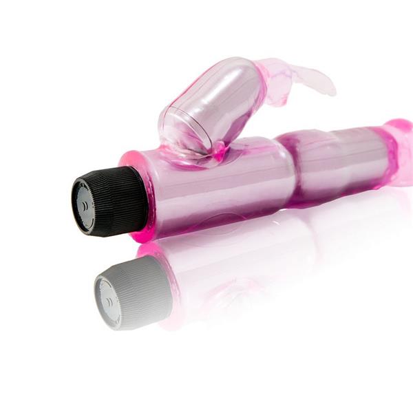 VIBRATOR WITH ADJUSTABLE PINK STIMULATOR