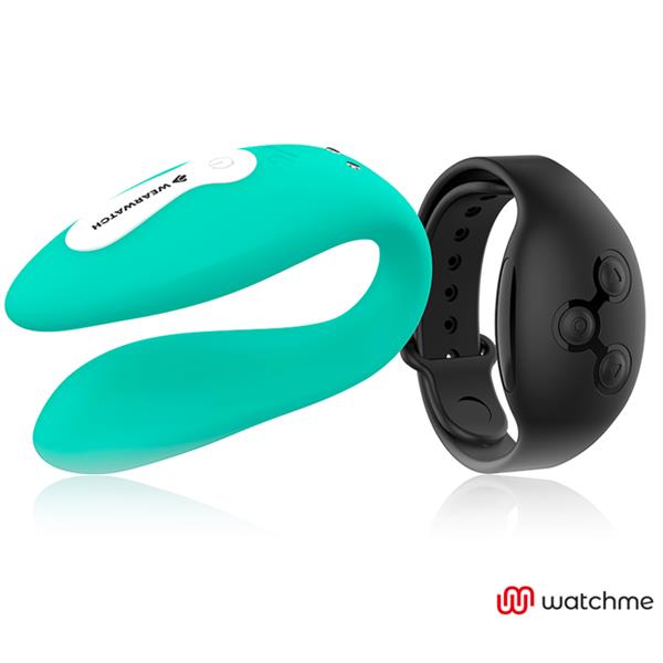 DUAL TECHNOLOGY VIBRATOR WATCHME AQUAMARINE / JET