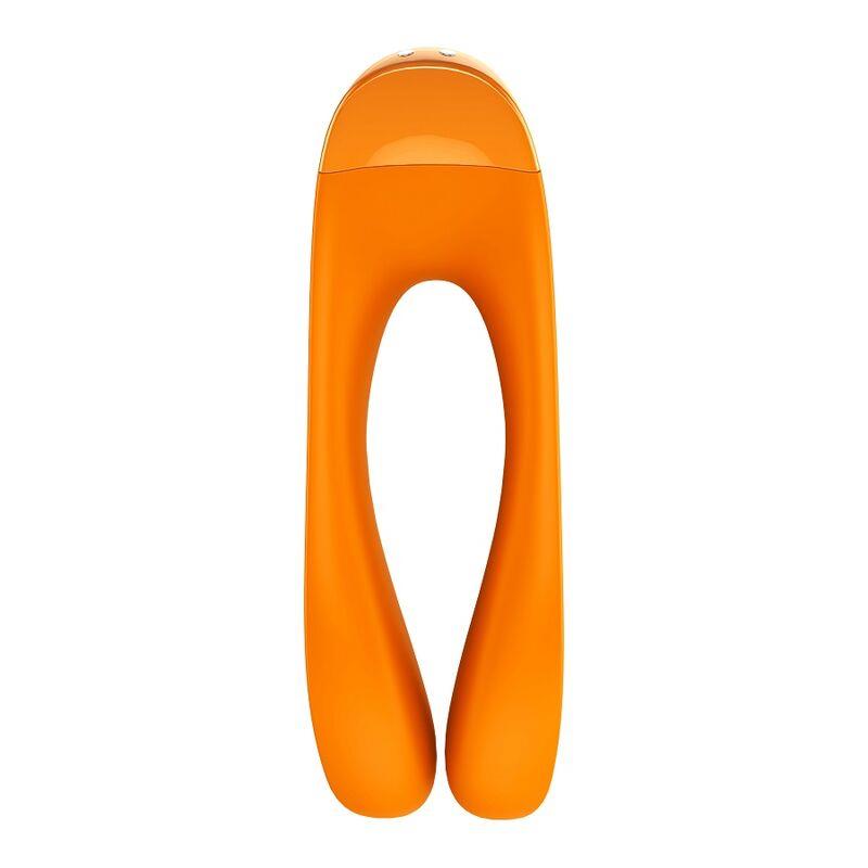 CANDY CANE FINGER VIBRATOR ORANGE