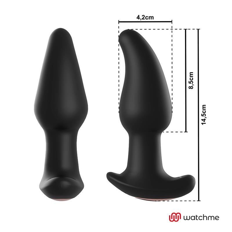 WATCHME REMOTE CONTROL ANAL PLUG VIBRATOR WITH ROTATION OF AMADEUS PEARLS