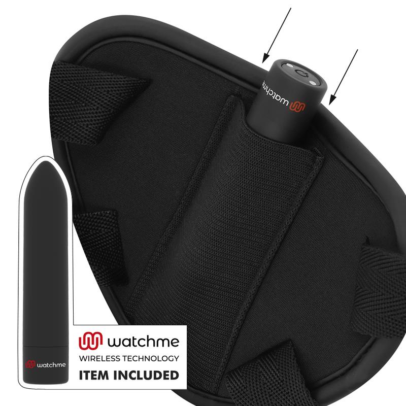 HARNESS WITH DILDO AND BULLET REMOTE CONTROL WATCHME S TECHNOLOGY