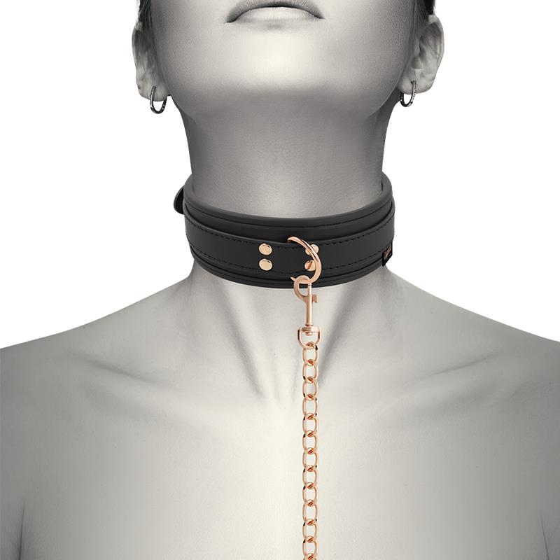 FANTASY VEGAN LEATHER COLLAR WITH NEOPRENE LINING