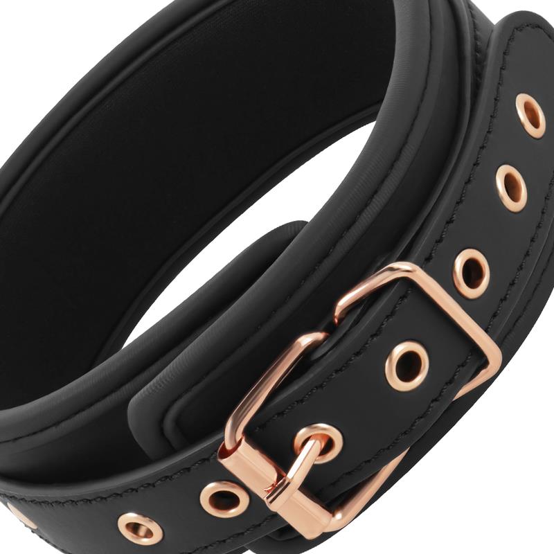 FANTASY VEGAN LEATHER COLLAR WITH NEOPRENE LINING