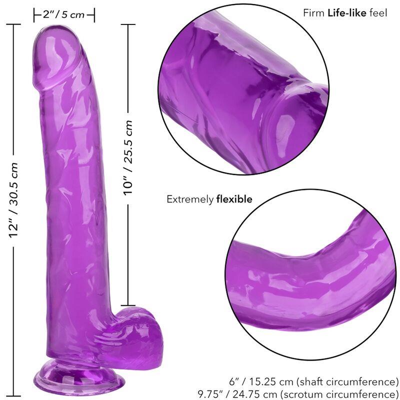 SIZE QUEEN DILDO PURPLE 25.5 CM