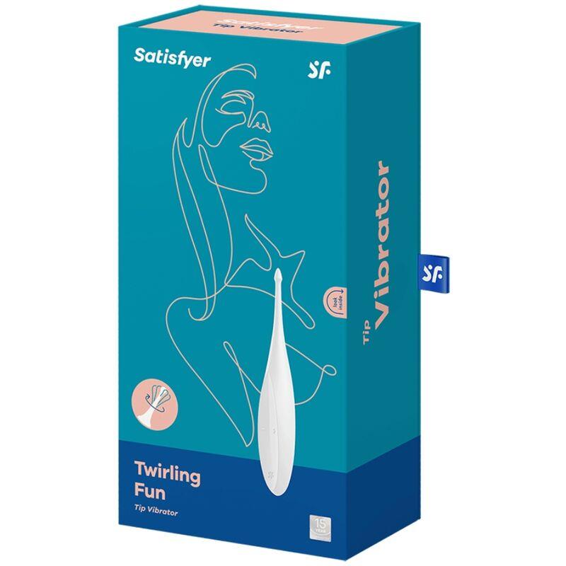 TWIRLING FUN TIP VIBRATOR BIJELI