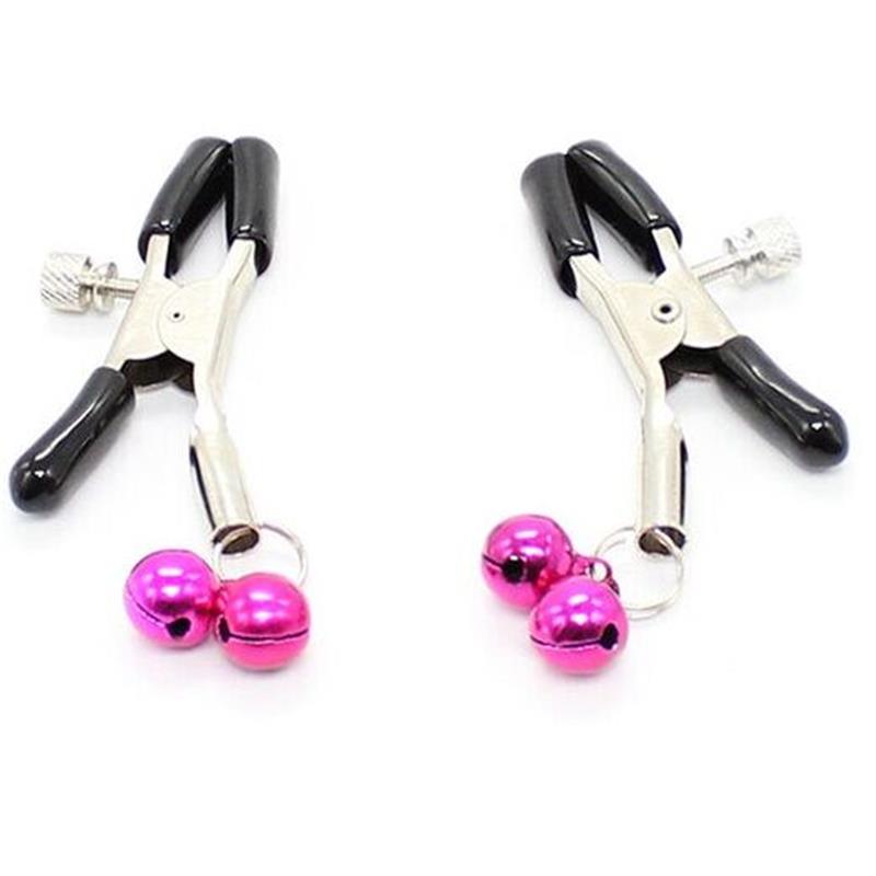 NIPPLE CLAMPS WITH PINK BELL