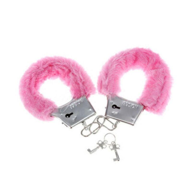 PLEASURE FURRY HANDCUFFS PINK