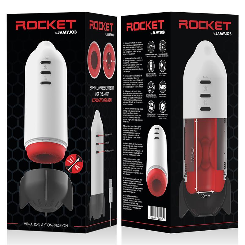 ROCKET MASTURBATOR MEHKA STISKALNA TEHNIKA IN VIBRACIJA