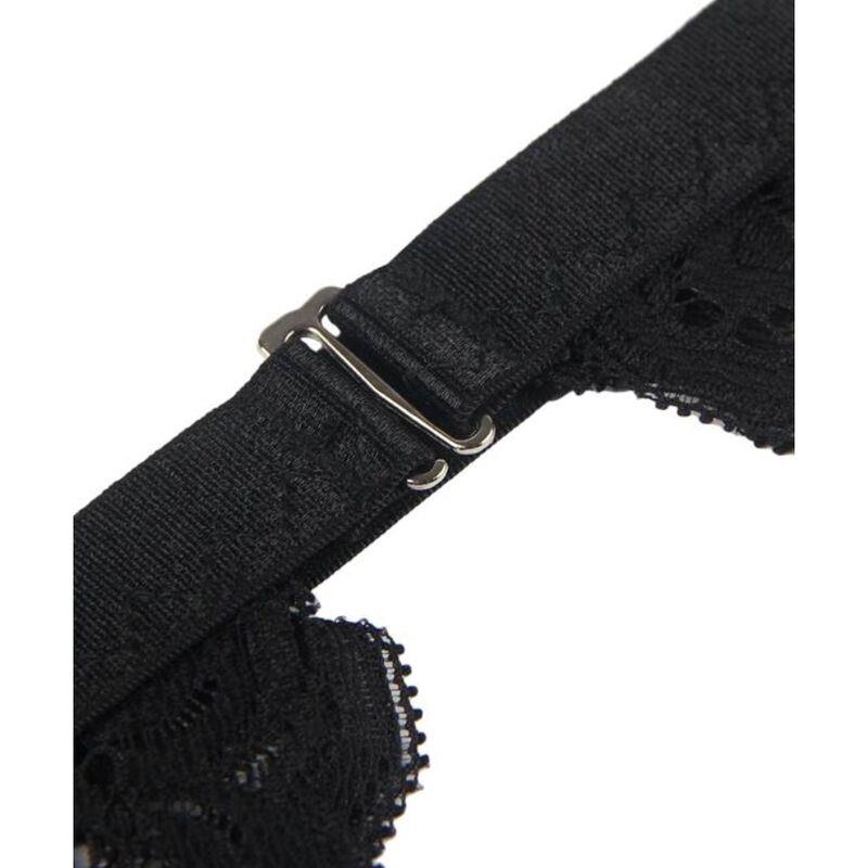 KOMPLET TREH KOŠARIC BRA + GARTER PAS + TANGICE S/M