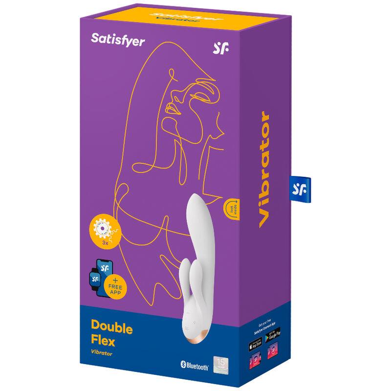 DOUBLE FLEX VIBRATOR APP WHITE