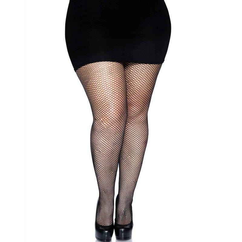 BACKSEAM PANTYHOSE BLACK PLUS SIZE
