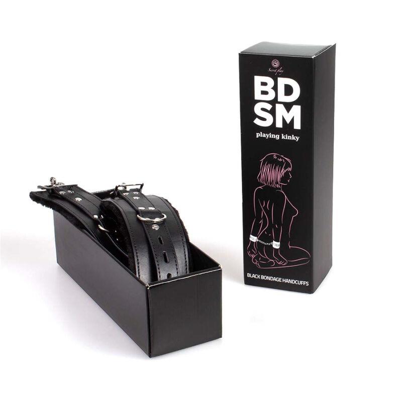 ČRNE BONDAGE LISICE BDSM KOLEKCIJA