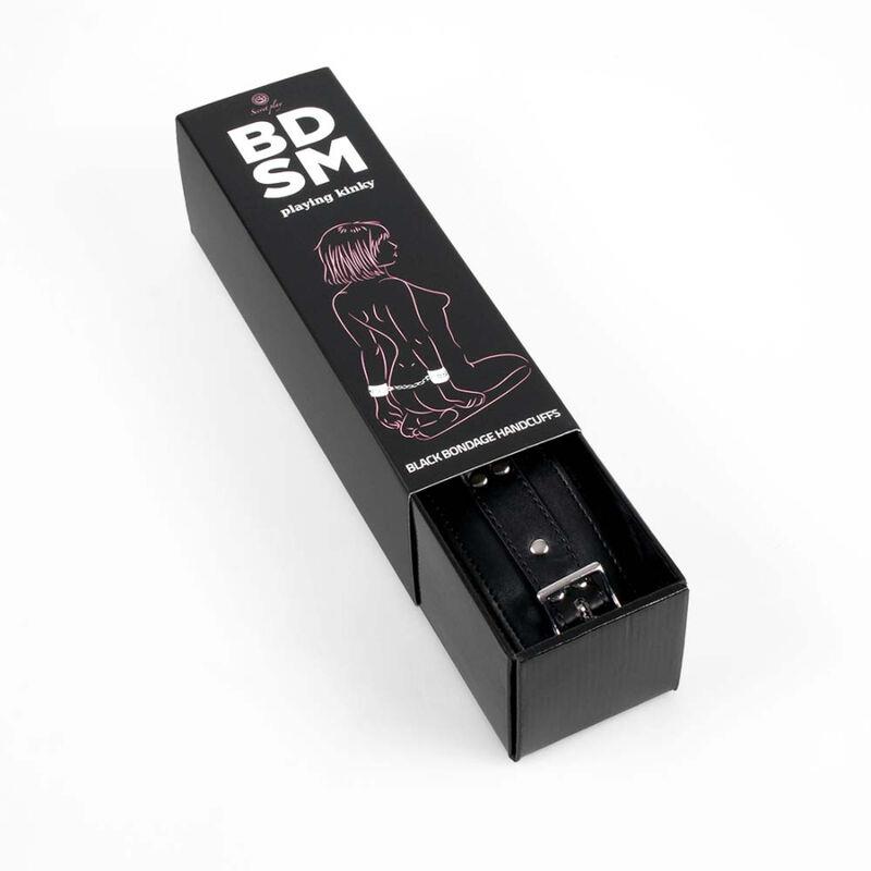 ČRNE BONDAGE LISICE BDSM KOLEKCIJA