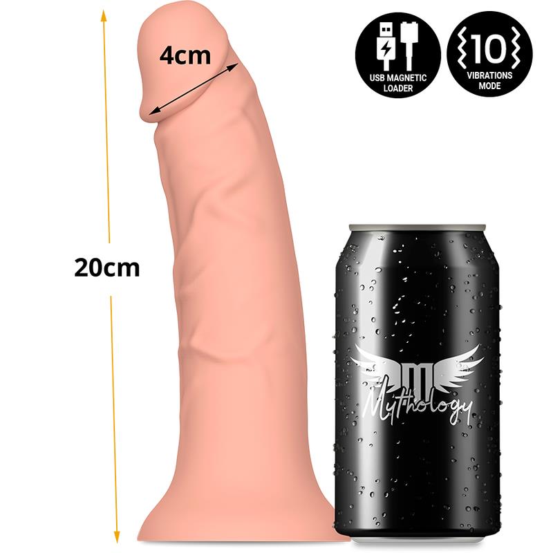 ASHER ORIGINAL DILDO M - VIBRATOR COMPATIBLE WITH WATCHME WIRELESS TECHNOLOGY
